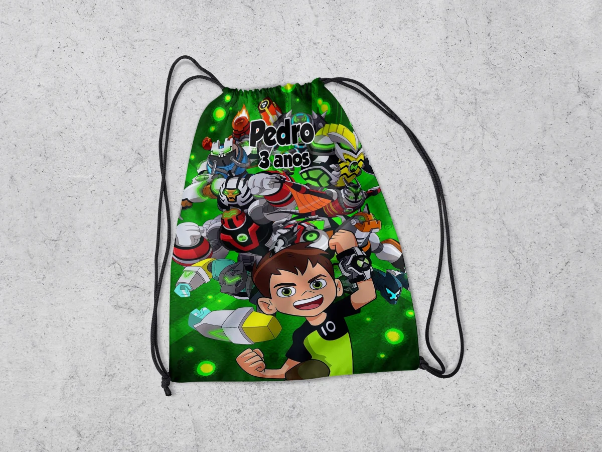 Mochilinha Personalizada para lembrancinhas Ben 10 - Imagem 3