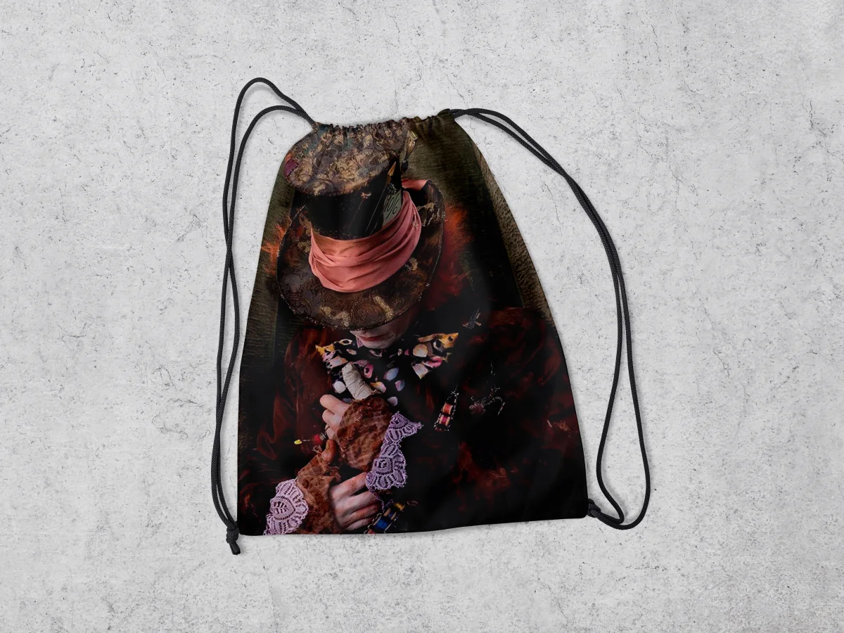 Mochilinha Personalizada para lembrancinhas do Chapeleiro Maluco - Imagem 2