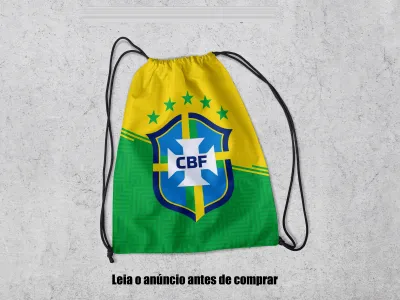 Mochilinha Personalizada para lembrancinhas Copa do Mundo Brasil