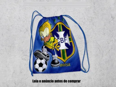 Mochilinha Personalizada para lembrancinhas do Brasil Copa do Mundo