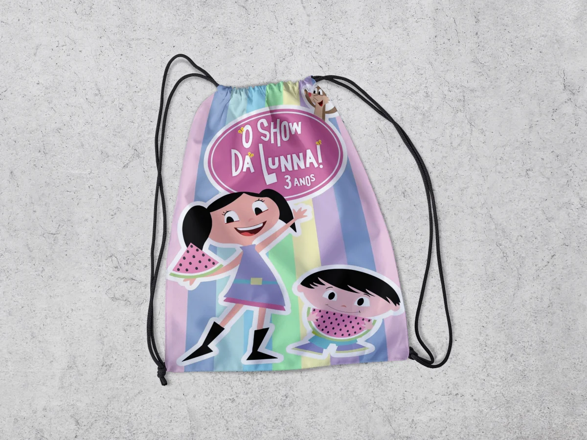 Mochilinha Personalizada para lembrancinhas Show da Luna - Imagem 3
