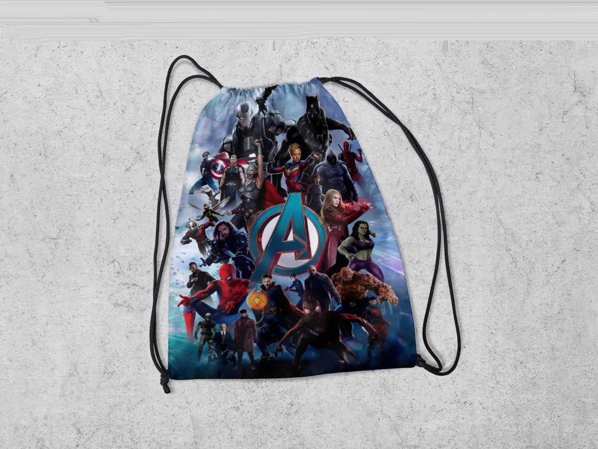 Mochilinha Personalizada para lembrancinhas dos Vingadores da Marvel - Imagem 3