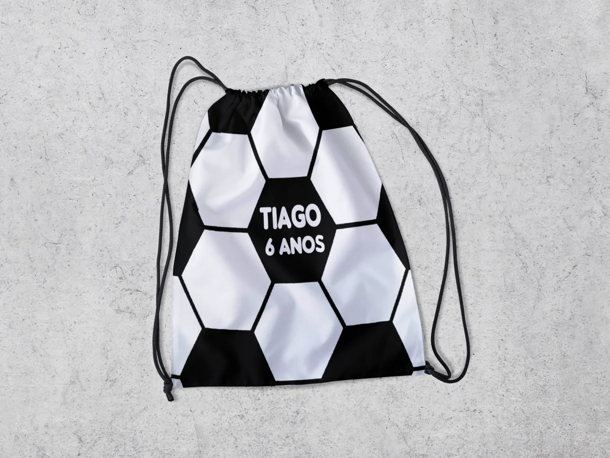 Mochilinha Personalizada para lembrancinhas Futebol - Imagem 2