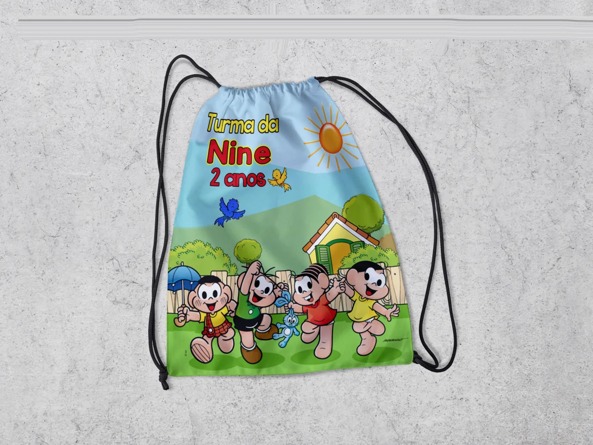 Mochilinha Personalizada para lembrancinhas Turma da Monica - Imagem 3