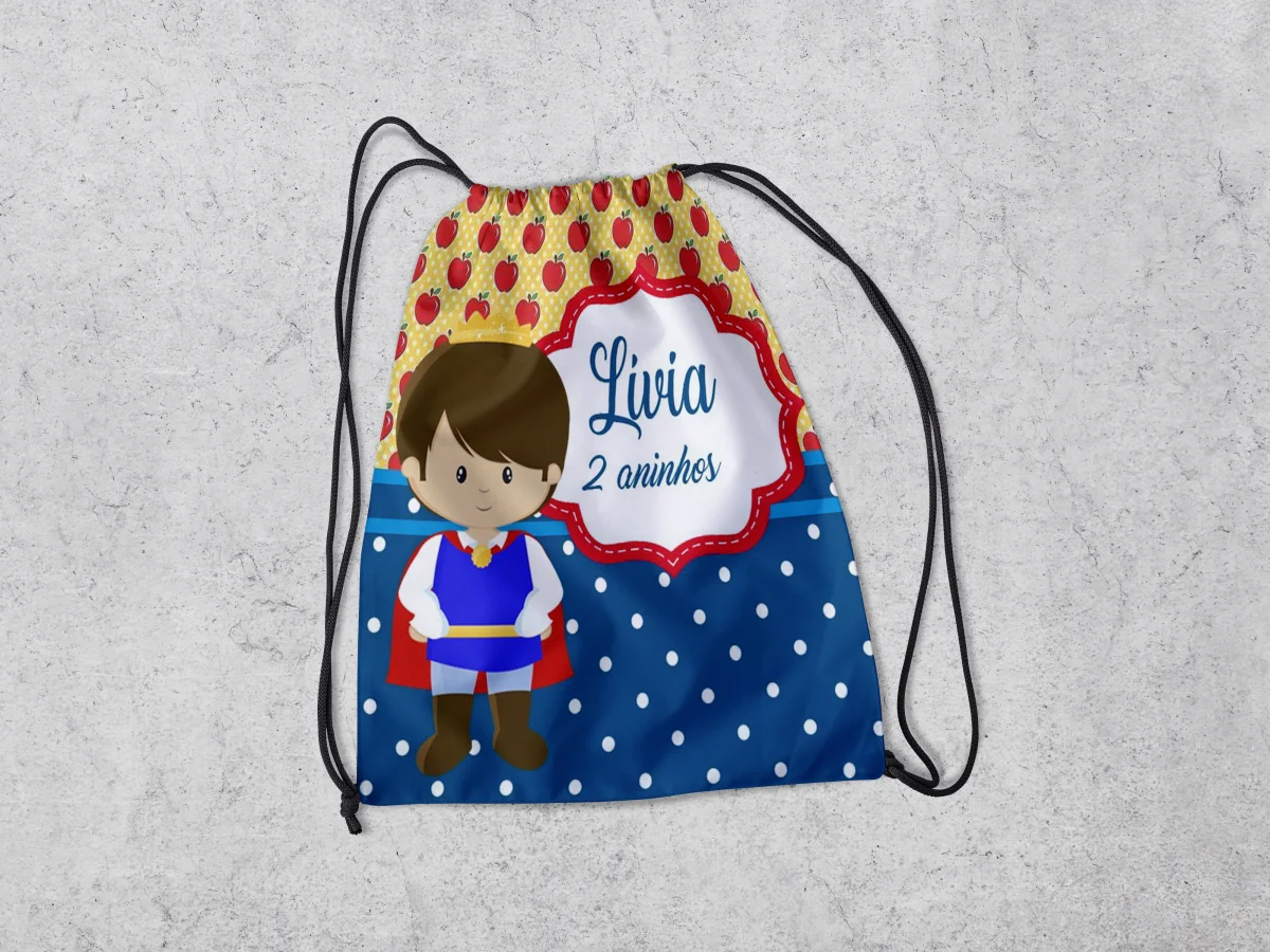 Mochilinha Personalizada para lembrancinhas Principe - Imagem 1