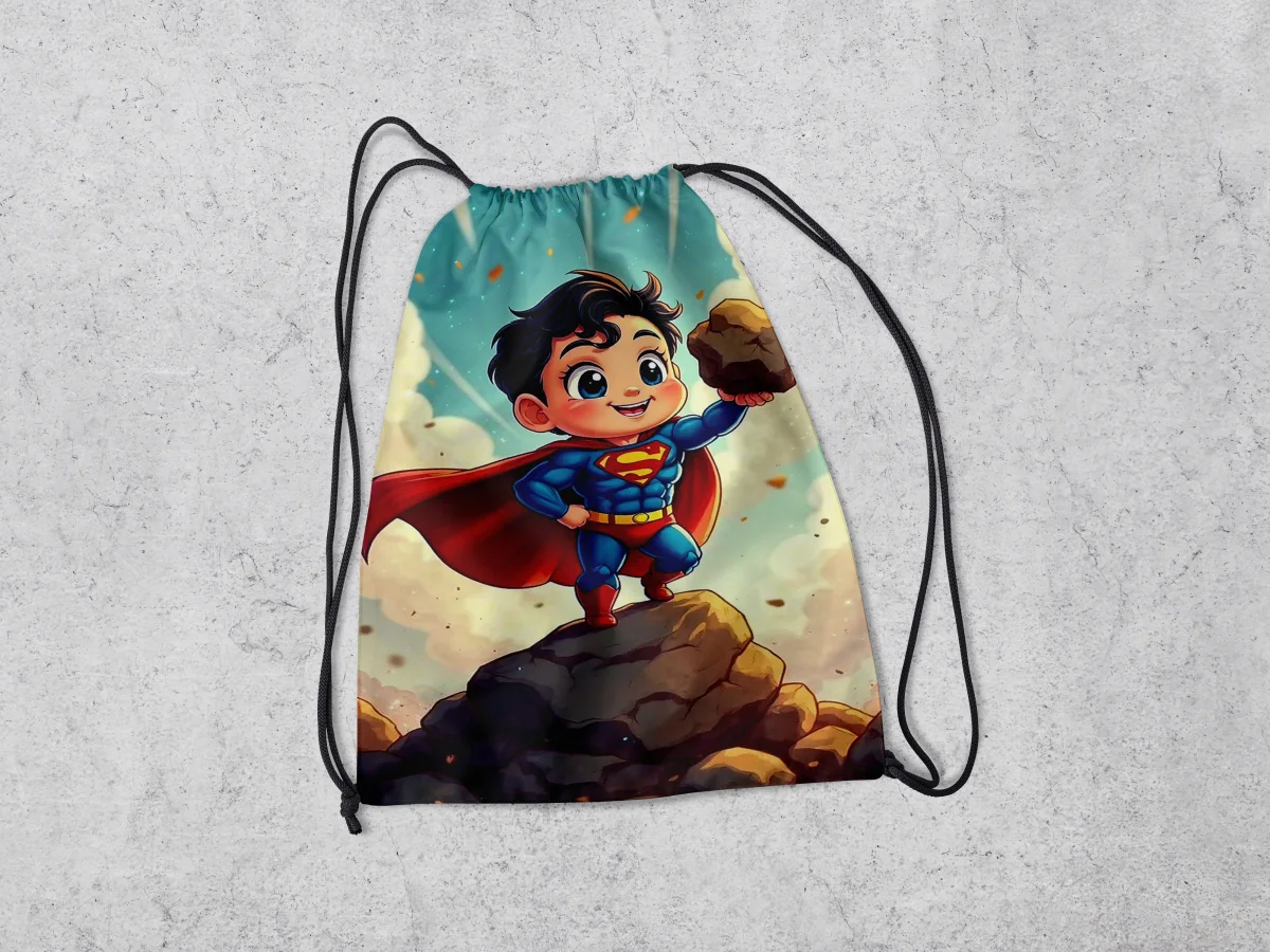 Mochilinha Personalizada para lembrancinhas Super Homem - Imagem 2