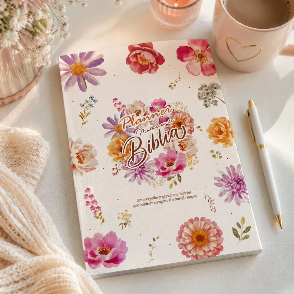 Planner Devocional Feminino 5 Mulheres da Bíblia | Estudo Bíblico para Mulheres Cristãs