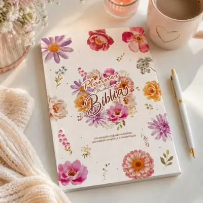 Planner Devocional Feminino 5 Mulheres da Bíblia | Estudo Bíblico para Mulheres Cristãs