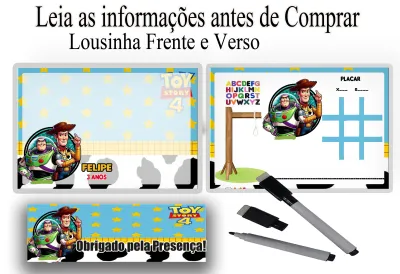 Lousa Magica infantil personalizada para lembrancinhas Toy story