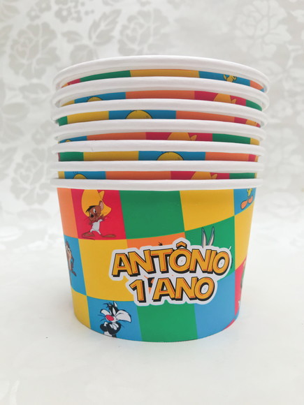 Pote 250ml - Papel - Personalizado - 100 Unidades