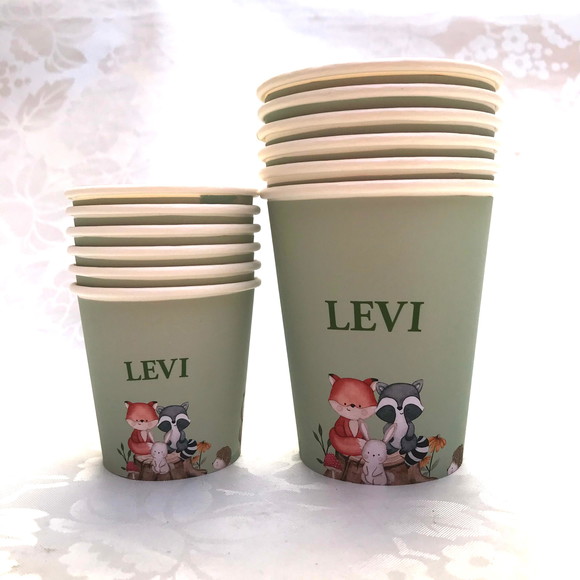 50 Copos 110ml + 50 Copos 270ml - Copo Personalizado Papel