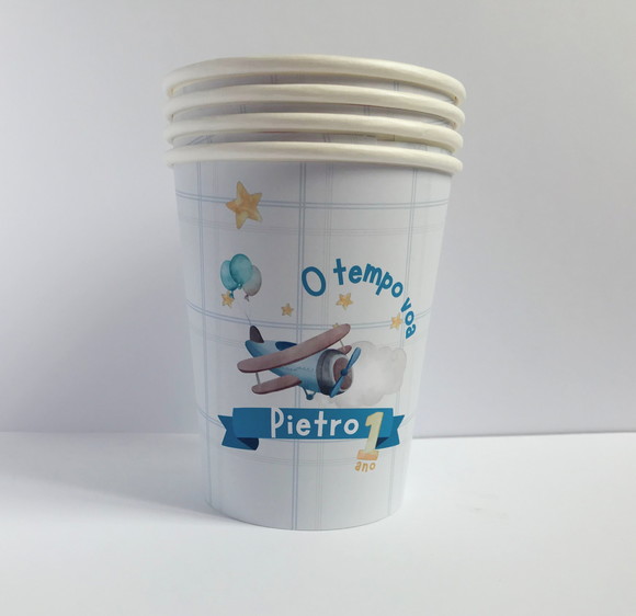 Copo de Papel Biodegradável 270ml - 100 Unidades