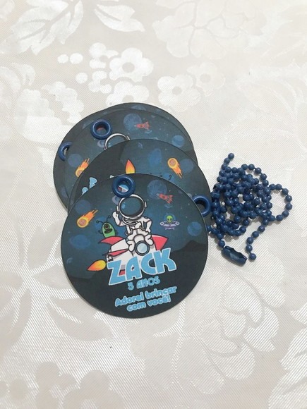 Kit Tags Astronauta - 35 Unidades