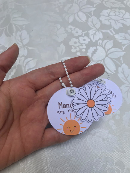 Tag de Agradecimento Margarida/daisy - Dupla - 50 Unidades - Imagem 2