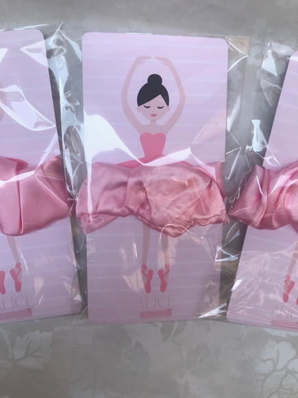 Lembrancinha Bailarina Scrunchies - 40 Unidades