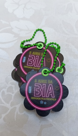 Tag de Agradecimento Neon - 30 Unidades