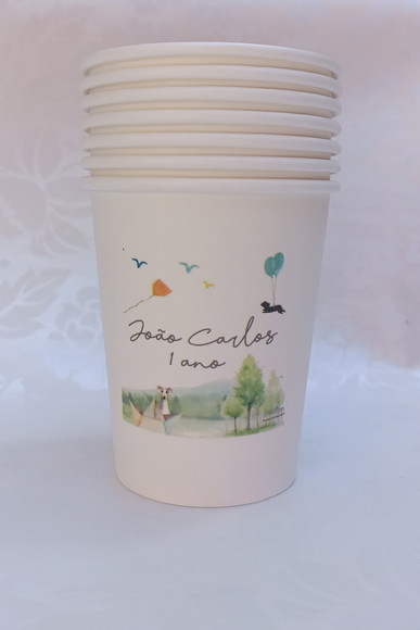 Copo de Papel Biodegradável 270ml - 50 Unidades