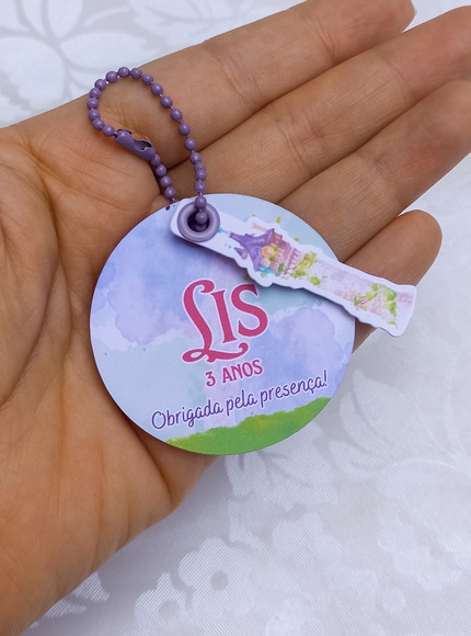 Tag Rapunzel - Tag Dupla com Ilhós Correntinha - 25 Unidades - Imagem 2