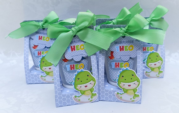 Álcool Gel com Caixinha Bisnaga Dino Baby - 20 Unidades - Imagem 3