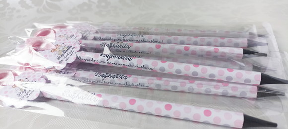 Lápis Personalizado Safari Menina - 50 Unidades