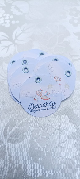 Tag Raposa com Ilhós - 50 Unidades