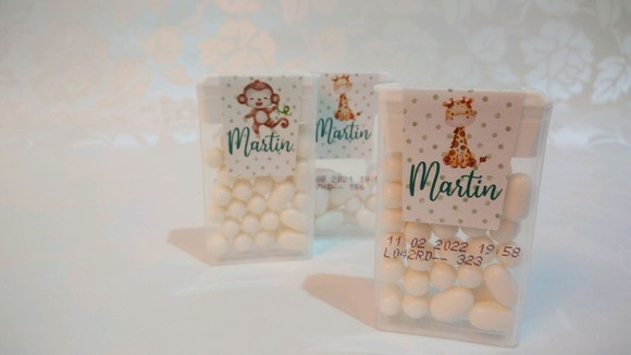 Adesivo Personalizado para Tictac - 100 Unidades