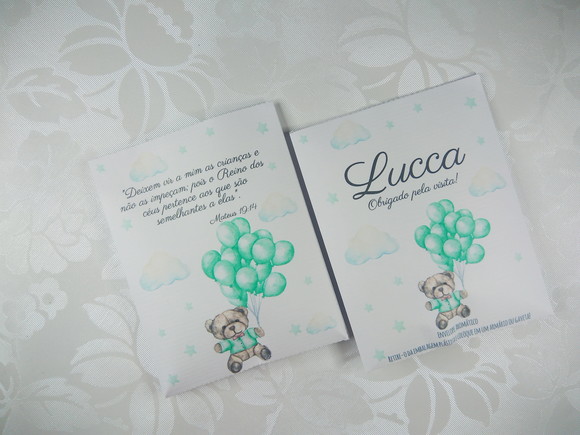 Envelope Aromático Lembrancinha de Maternidade Urso 30 Unid - Imagem 4