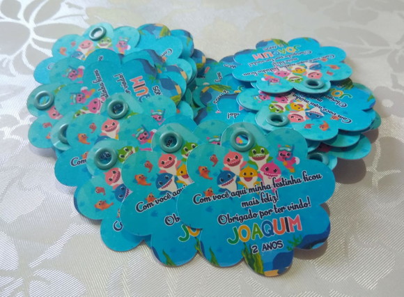 Tag Baby Shark 50 Unidades - Imagem 3
