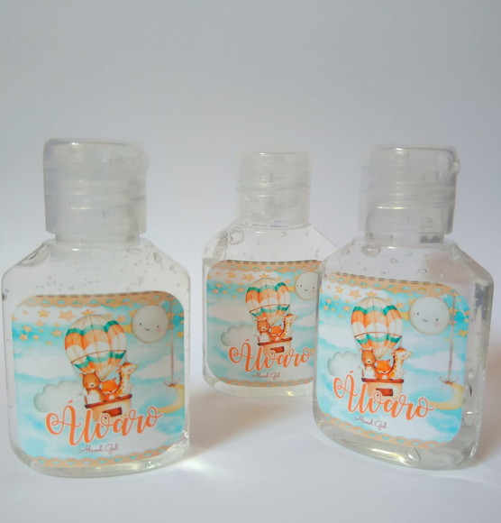 Lembrancinha de Maternidade Álcool Gel Bichinhos - 30 Unidad - Imagem 2