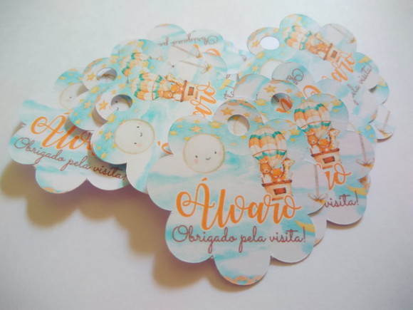 Mini Tag (3.8cm) Bichinhos Baloeiros - 50 Unidades