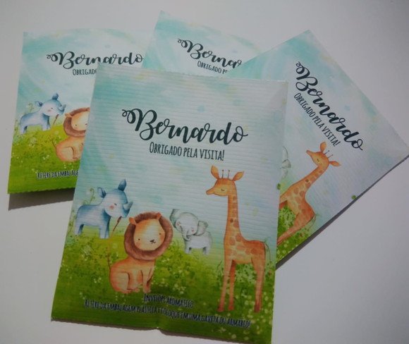 Envelope Aromático Lembrancinha Safari 30 Unidades - Imagem 3