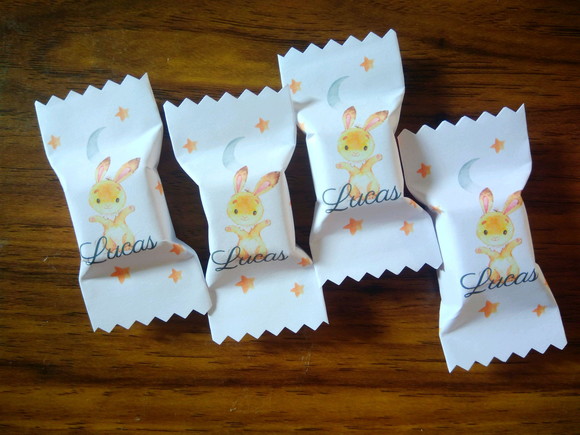 Lembrancinha de Maternidade Caramelo Personalizado 150 Unid
