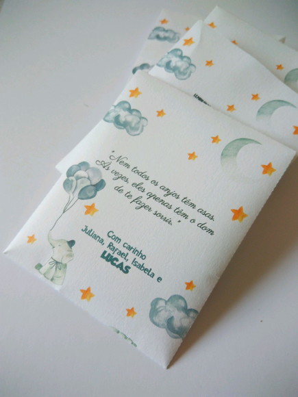 Envelope Aromático Lembrancinha de Maternidade - 60 Unidades - Imagem 2