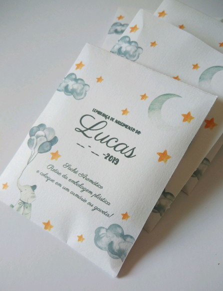 Envelope Aromático Lembrancinha de Maternidade - 60 Unidades - Imagem 3