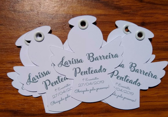 Tag Anjo Primeira Comunhão - 50 Unidades - Imagem 2