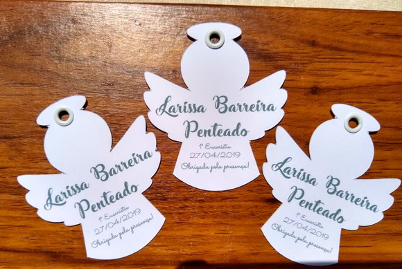 Tag Anjo Primeira Comunhão - 50 Unidades - Imagem 3