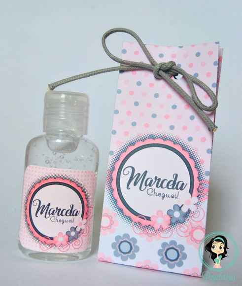 Lembrancinha de Maternidade Álcool Gel - 20 Unidades