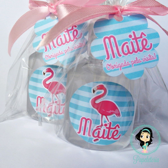 Lembrancinha de Maternidade Flamingos