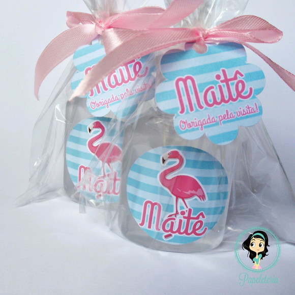 Lembrancinha de Maternidade Flamingos - Imagem 2