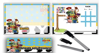 Lousa Magica infantil personalizada para lembrancinhas Toy Story
