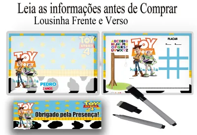 Lousa Magica infantil personalizada para lembrancinhas Toy Story