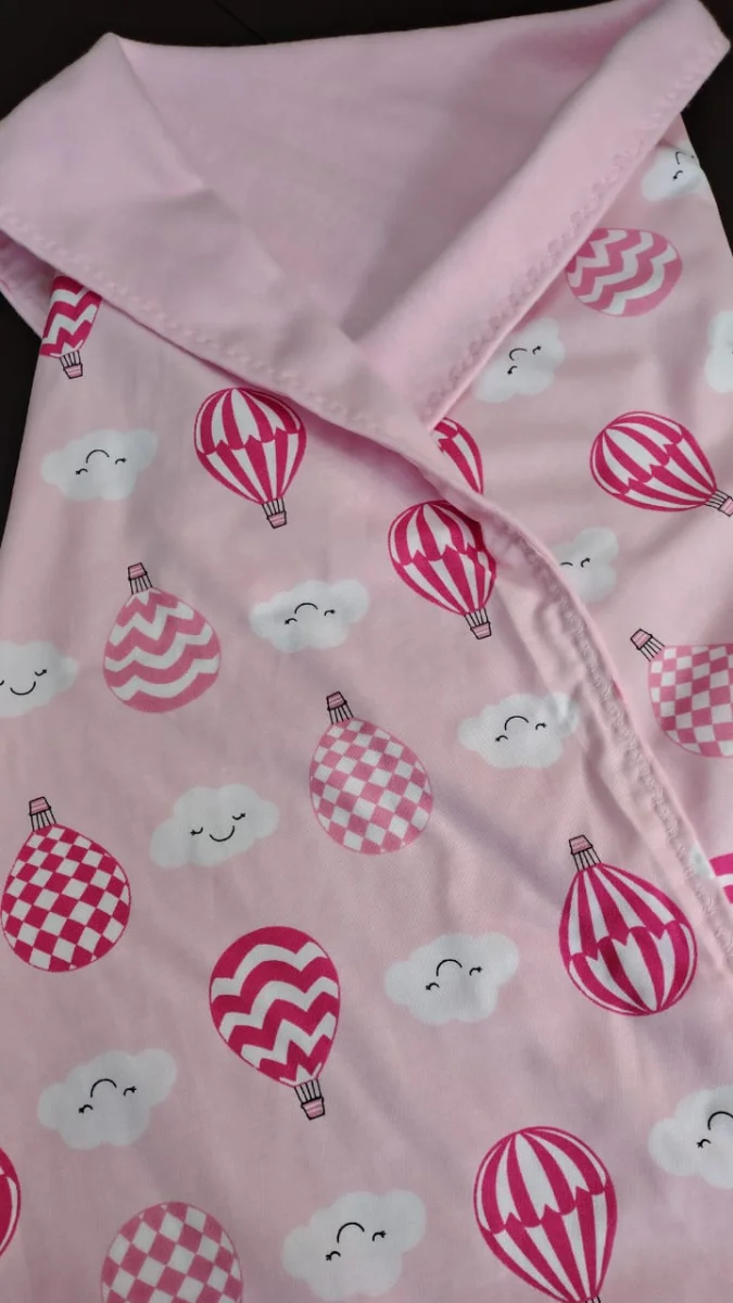 Manta Infantil Dupla Face - Soft e tricoline - Imagem 2