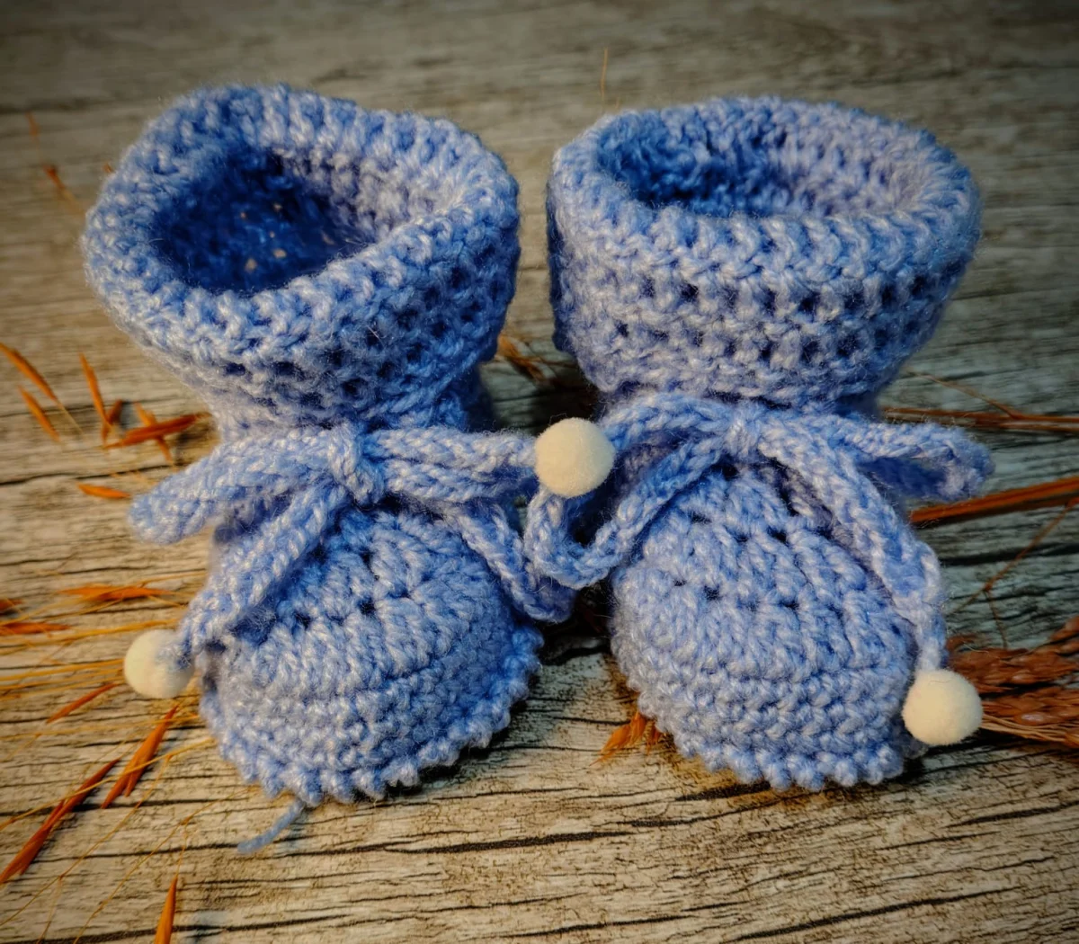Kit 3 Pares de Sapatinhos de Crochê para Bebê - Lã Mais Bebê Círculo - Imagem 4