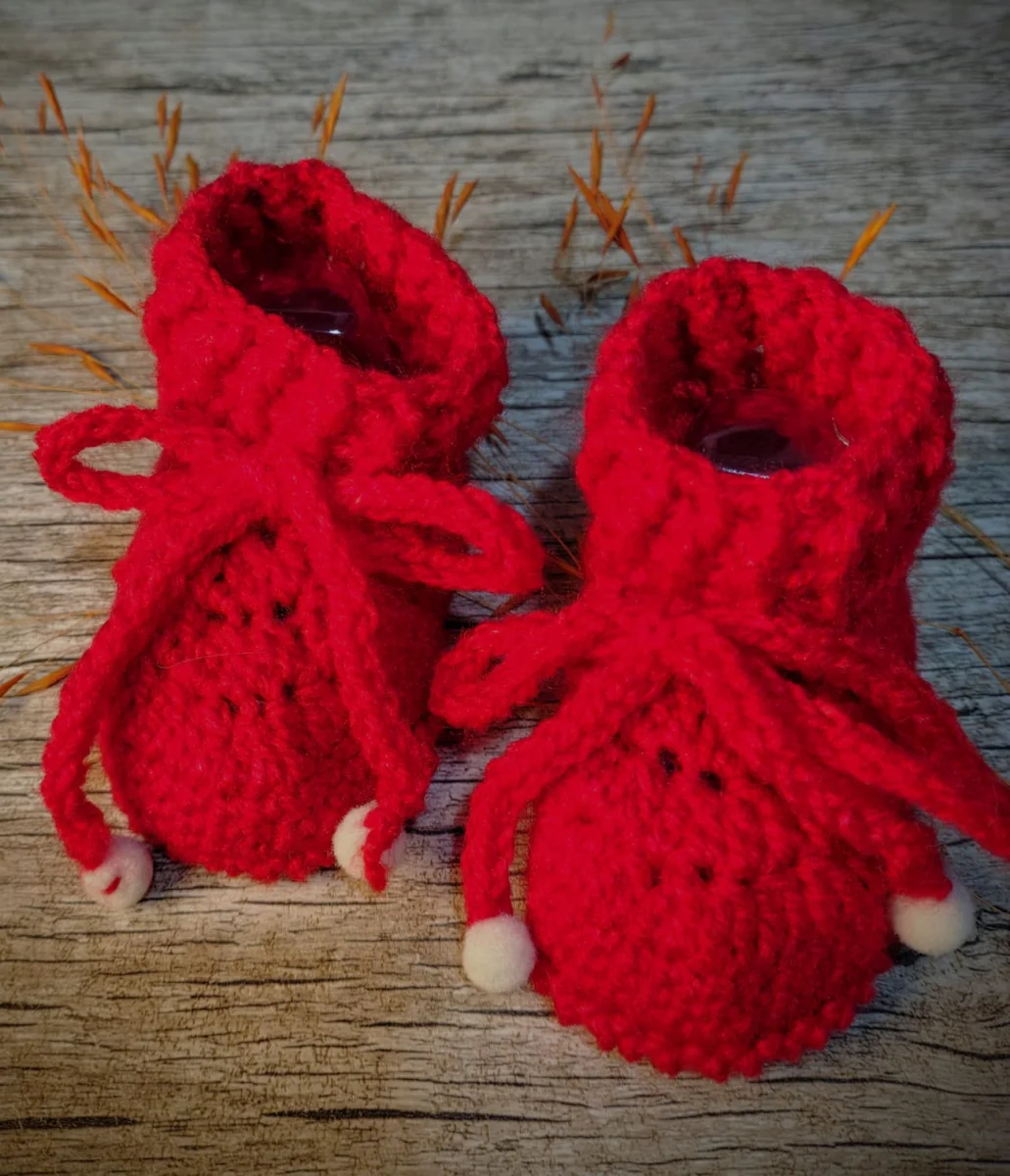 Kit 3 Pares de Sapatinhos de Crochê para Bebê - Lã Mais Bebê Círculo - Imagem 8