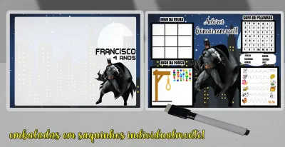 Lousa Magica infantil Divertida para lembrancinhas Batman