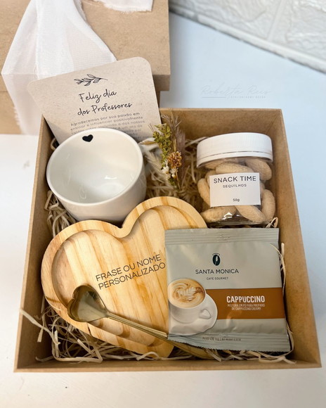 Kit Presente Dia dos Professores Xícara Pires Personalizado - Imagem 2