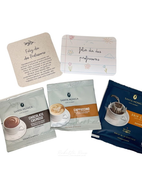 Kit Presente Dia dos Professores Xícara Pires Personalizado - Imagem 3