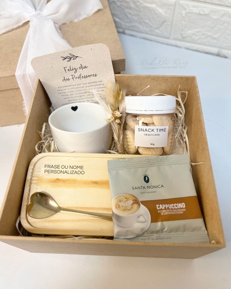 Kit Presente Dia dos Professores Xícara com Pires Personaliz
