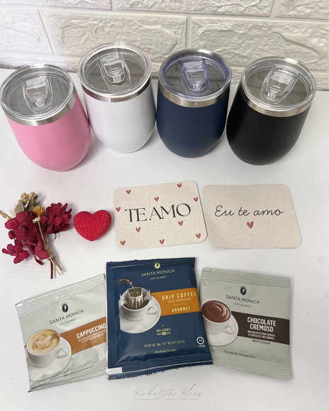 Kit Presente Amor Copo Térmico Personalizado - Imagem 3