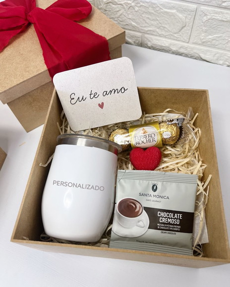 Kit Presente Amor Copo Térmico Personalizado - Imagem 2